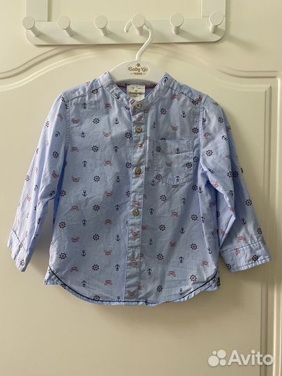 Рубашка, боди, джинсы для мальчика 80,86 размер