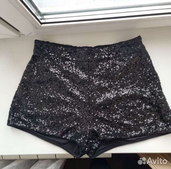 Шорты с пайетками h&m