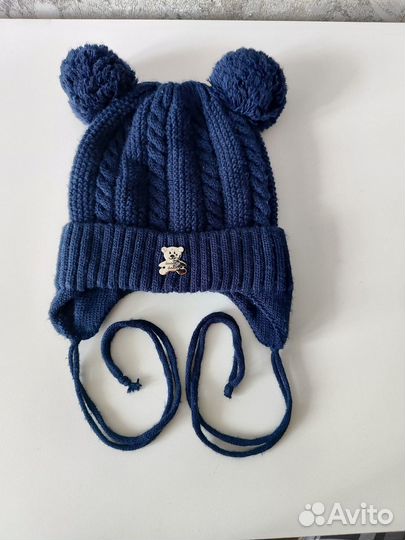 Шапка вязаная демисезонная 44-47р