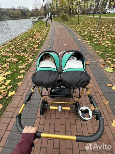 Коляска для двойни 3 в 1