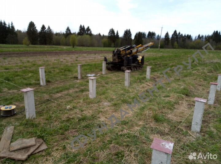 Жб сваи 300/300 под ключ / Забивные сваи