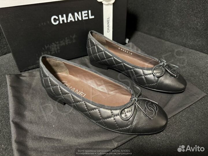 Балетки босоножки женские Chanel