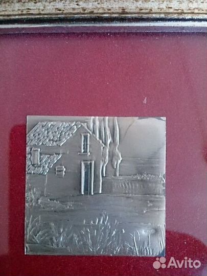 Картина из серебра