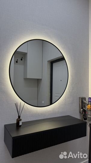 Зеркало с подсветкой тумба