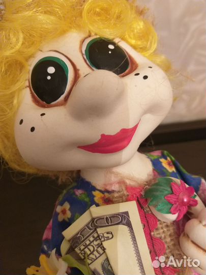 Сувенир Домовой оберег кукла фарфоровая