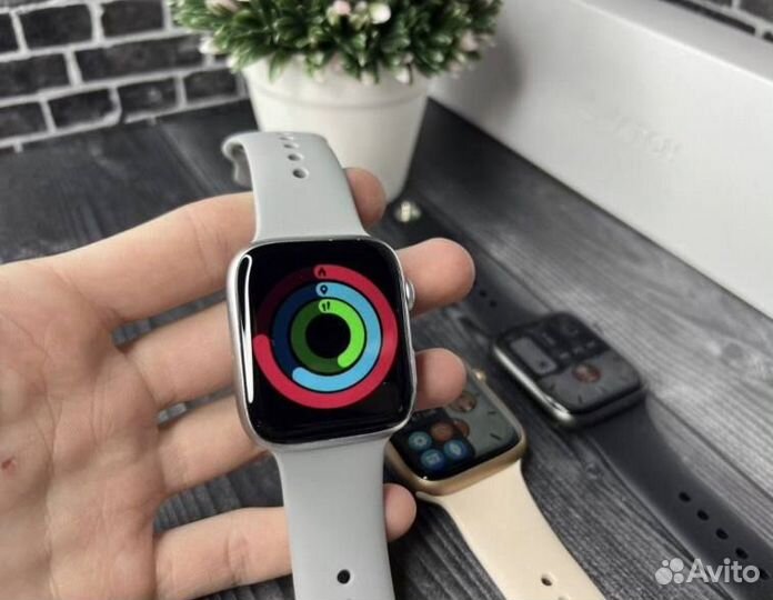 Apple Watch 9 + безрамочный экран (на гарантии)