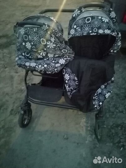 Прогулочная коляска для двойни бу