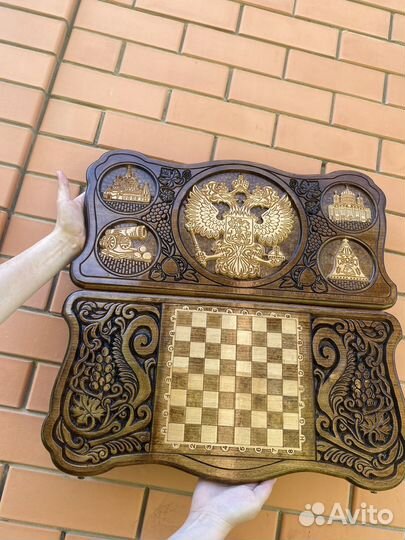 Нарды Герб России дерево бесплатная доставка