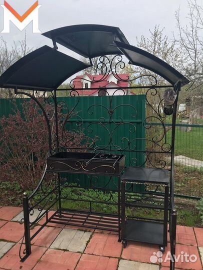 Мангал с крышей