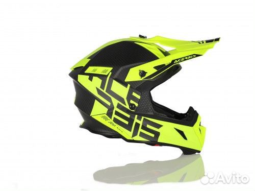Мотошлем Acerbis steel carbon Yellow Fluo 2023
