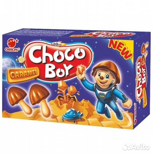 Печенье Choco Boy Карамель 45г Orion