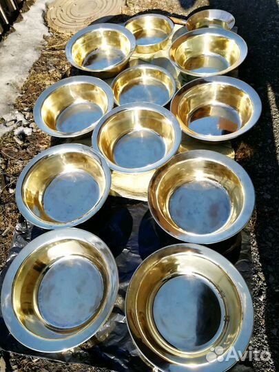 Таз медный. ссср. Клеймо