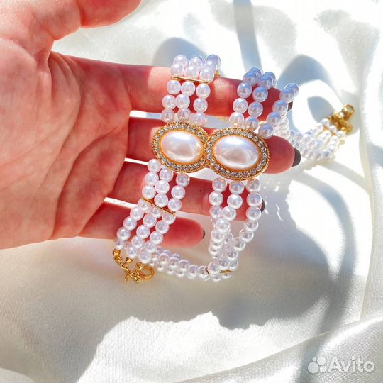 Новый комплект украшений с жемчугом
