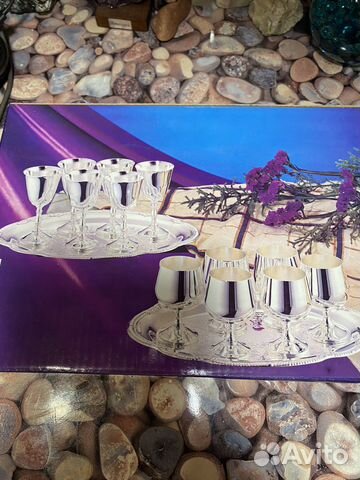 Рюмки с посеребрением Антиквариат