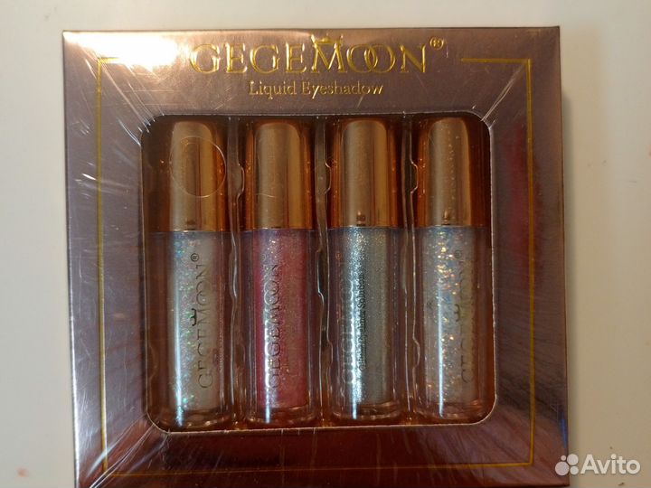 Gegemoon жидкие тени с глиттером