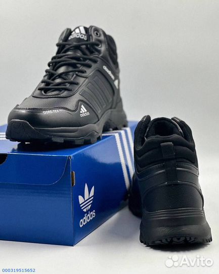 Модные зимние кроссовки Adidas с меховым подкладом