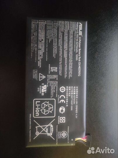 Батарея для планшета asus