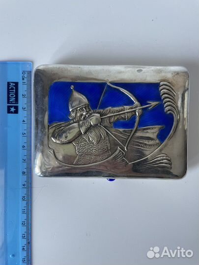 Портсигар серебряный 84 проба