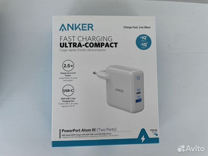 Anker PowerPort Atom III зарядное устройство 60W
