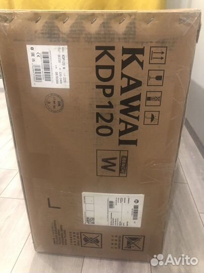 Цифровое пианино Kawai KDP 120 белое в упаковке