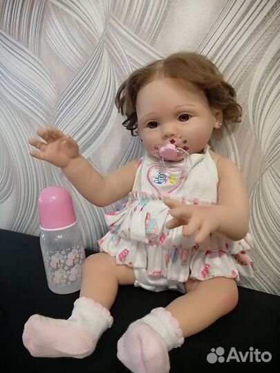 Кукла реборн силиконовая девочка 50 см