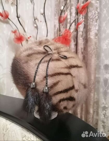 Берет женский норковый