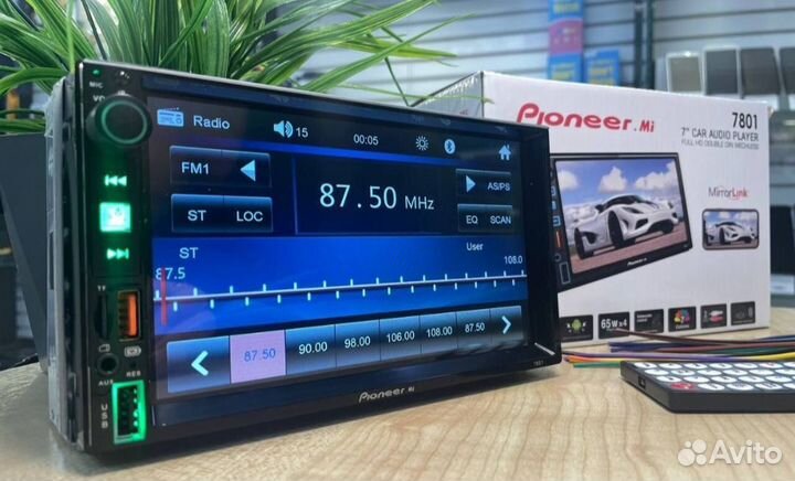 Магнитола 2 din pioneer сенсорная с пультом