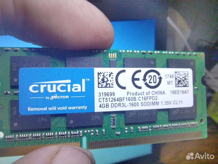 Оперативная память ddr3l 4 gb
