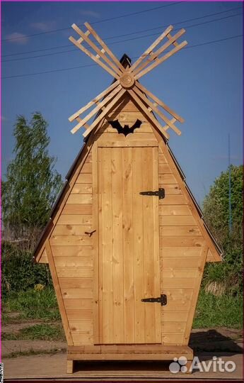 Уличный туалет деревянный ACC334