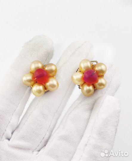 Винтажные клипсы Италия