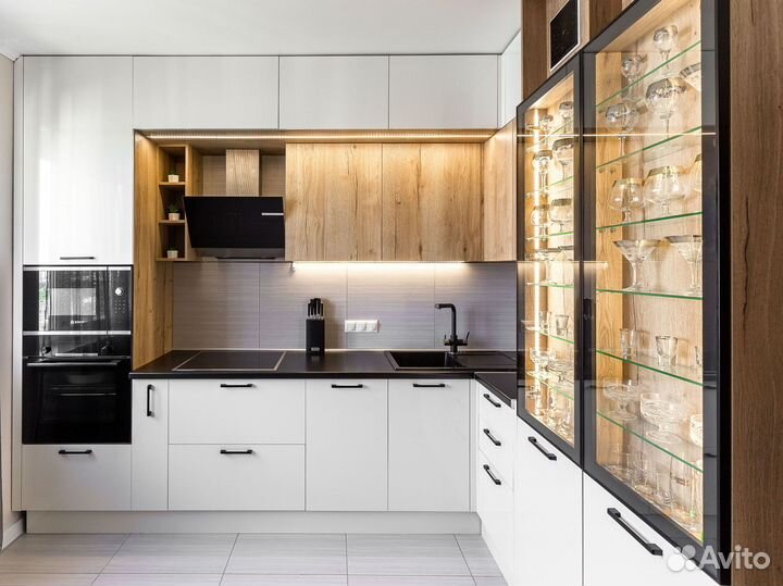 Кухня все цвета Угловая под потолок