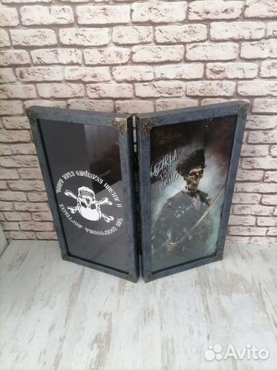 Нарды ручной работы со стеклом