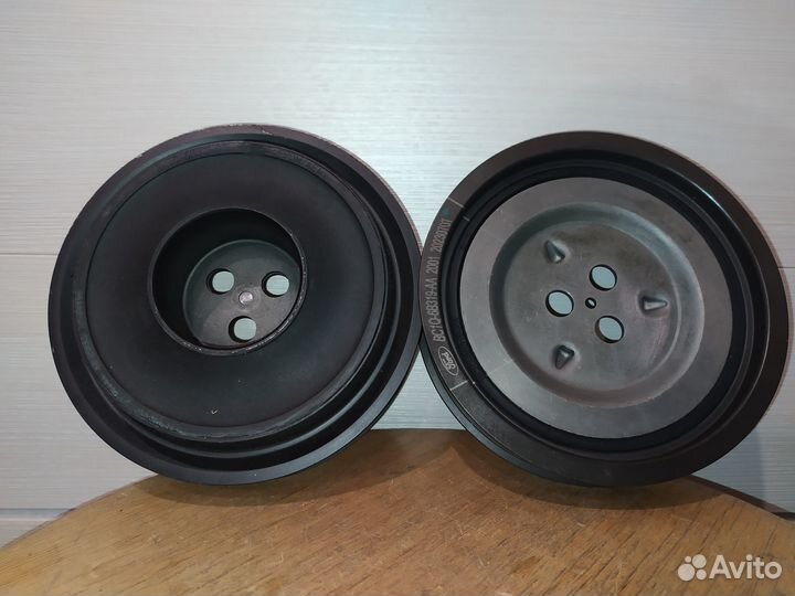 Шкив коленвала демпферный и без на Ford Transit