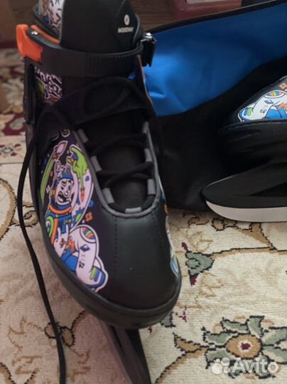 Коньки ледовые детские раздвижные