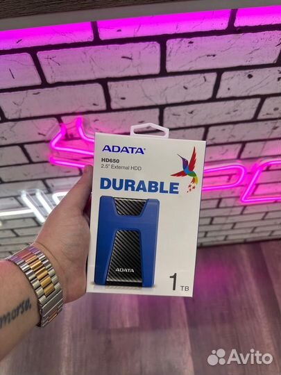 Внешний HDD adata DashDrive Durable HD650 1 тб