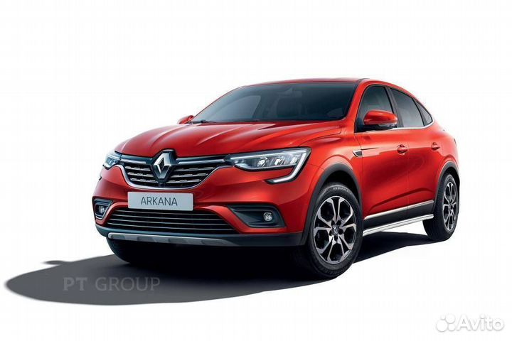 Защита порогов вогнутая (нпс) Renault arkana 2019