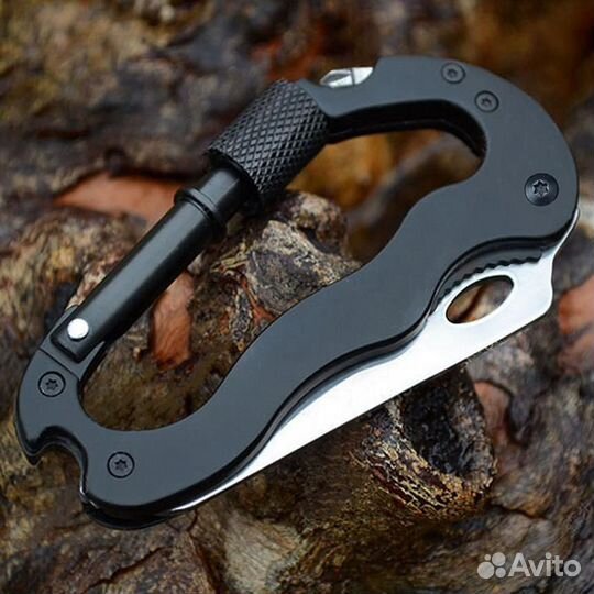 Карабин нож с винтовым замком