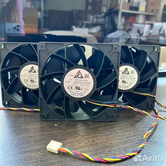 Вентилятор Delta 120x120x38мм для asic-майнера