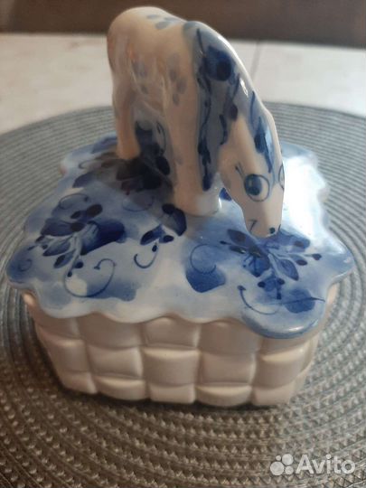 Шкатулка гжель 