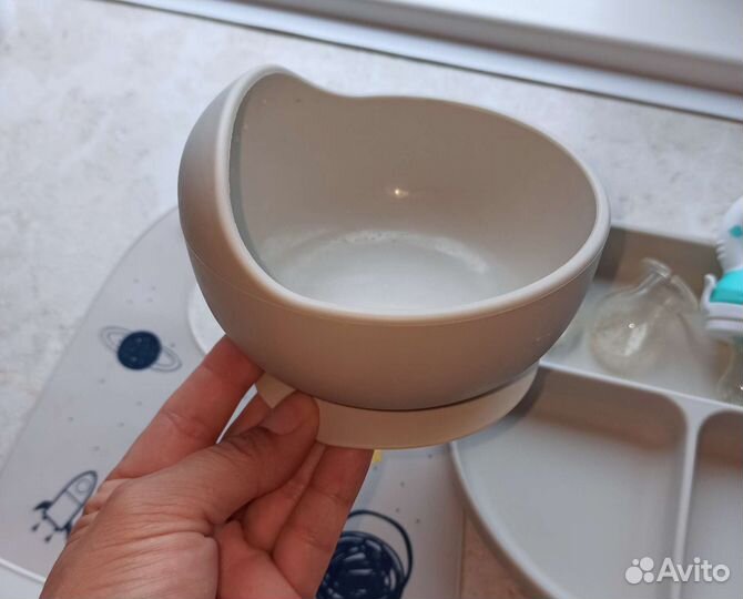 Набор детской силиконовой посуды