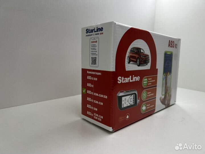 Автосигнализация StarLine A93 v2 2CAN-2LIN ECO