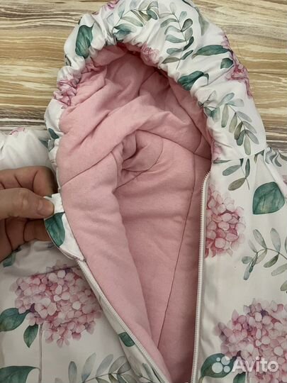 Теплый конверт и комбинезон на выписку