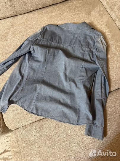 Рубашки джинсовые Zara S и oodji M женские