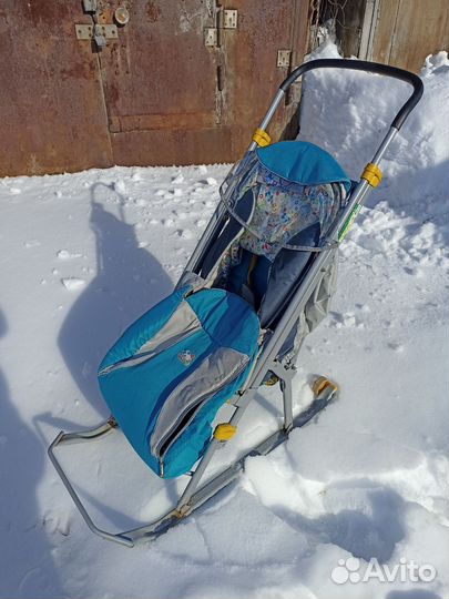 Санки коляска ника детям 4