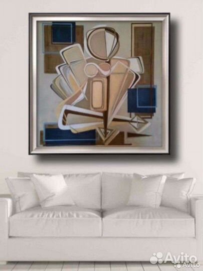 Большая интерьерная картина маслом Абстракция