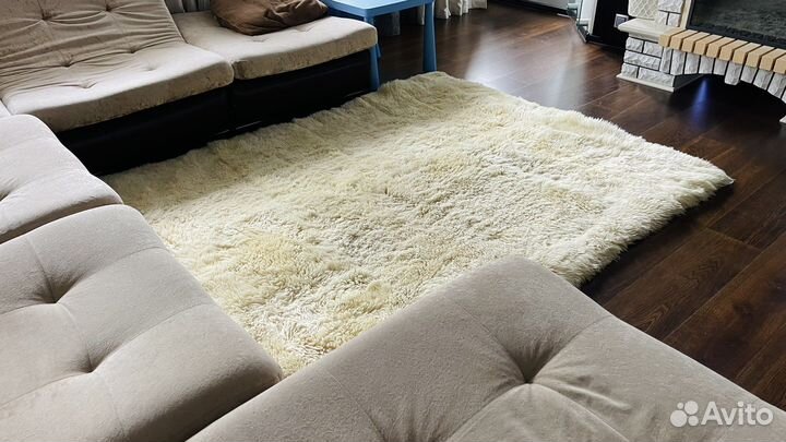 Ковер из овечьих шкур (185х220)