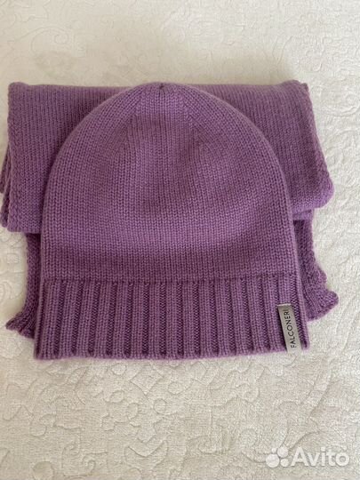 Шапка, шарф Falconery кашемир новые