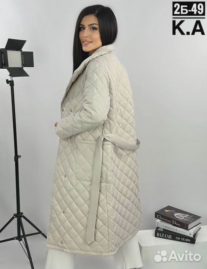 Пальто экокожа