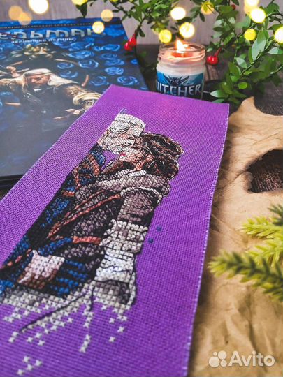 Закладка для книг Геральт и Йеннифэр