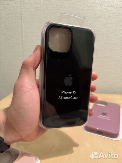 Силиконовые чехлы iPhone 15/ 15 Pro
